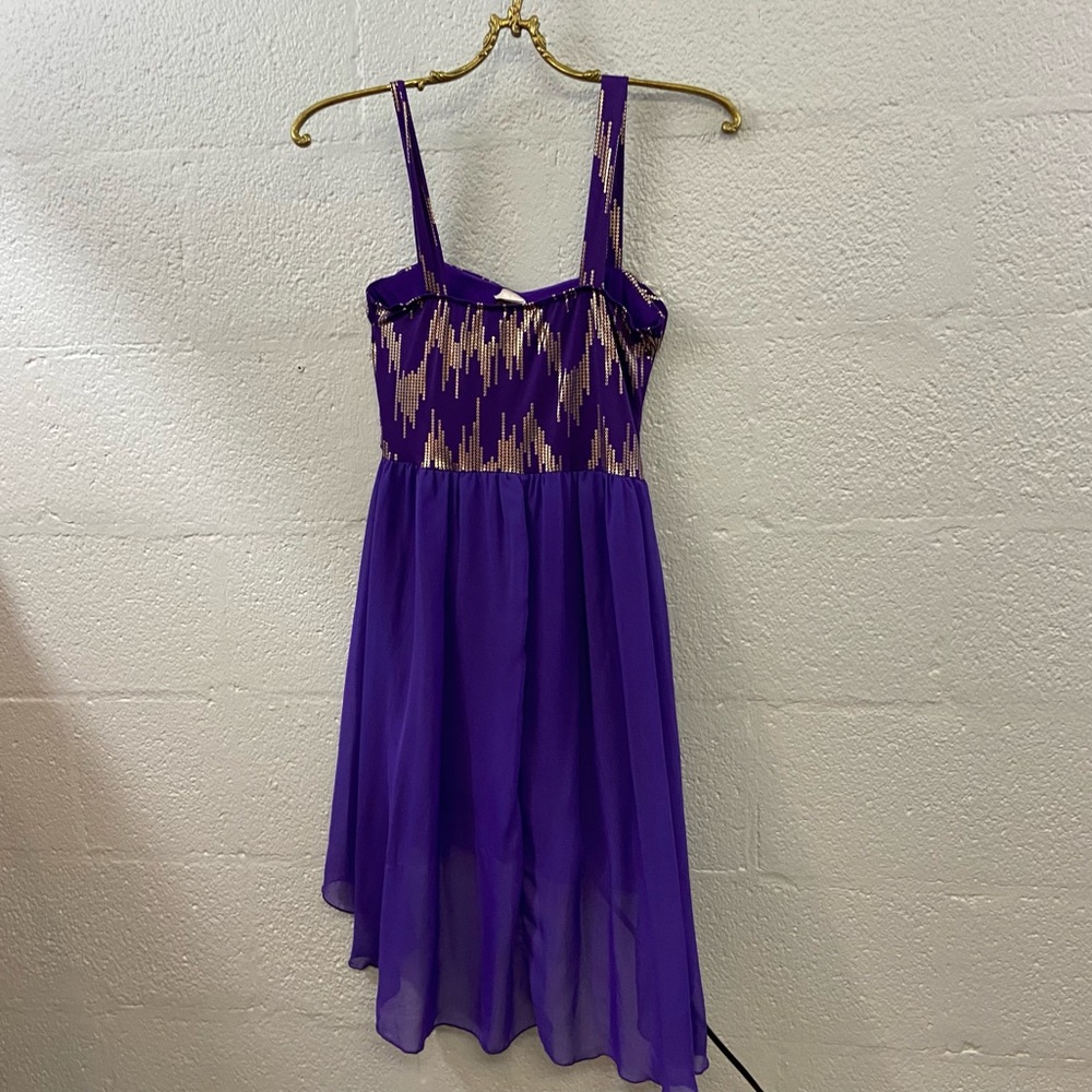 Solar Purple High Low Dress size Medium